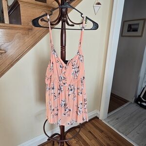 Peach Floral Camisole Top